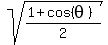 sqrt%28%281%2Bcos%28theta%29%29%2F2%29
