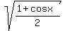 sqrt%28%281%2Bcosx%29%2F2%29