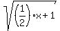 sqrt%28%281%2F2%29x%2B1%29