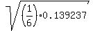 sqrt%28%281%2F6%290.139237%29