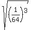sqrt%28%281%2F64%29%5E3%29