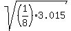 sqrt%28%281%2F8%293.015%29