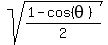 sqrt%28%281-cos%28theta%29%29%2F2%29