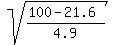 sqrt%28%28100-21.6%29%2F4.9%29