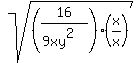 sqrt%28%2816%2F%289xy%5E2%29%29%28x%2Fx%29%29