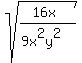 sqrt%28%2816x%29%2F%289x%5E2y%5E2%29%29