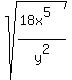 sqrt%28%2818x%5E5%29%2Fy%5E2%29
