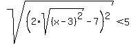 sqrt%28%282%2Asqrt%28%28x+-+3%29%5E2%29+-+7%29%5E2%29%3C5