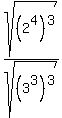sqrt%28%282%5E4%29%5E3%29%2Fsqrt%28%283%5E3%29%5E3%29