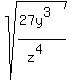 sqrt%28%2827y%5E3%29%2F%28z%5E4%29%29