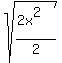 sqrt%28%282x%5E2%29%2F2%29