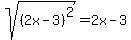 sqrt%28%282x-3%29%5E2%29+=+2x-3