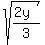 sqrt%28%282y%29%2F3%29
