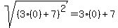 sqrt%28%283%280%29%2B7%29%5E2%29=3%280%29%2B7