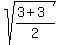 sqrt%28%283%2B3%29%2F2%29