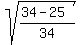 sqrt%28%2834-25%29%2F34%29