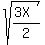 sqrt%28%283X%29%2F2%29