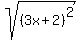 sqrt%28%283x%2B2%29%5E2%29