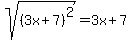 sqrt%28%283x%2B7%29%5E2%29=3x%2B7