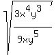 sqrt%28%283x%5E4y%5E3%29%2F%289xy%5E5%29%29+