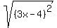 sqrt%28%283x-4%29%5E2%29