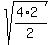 sqrt%28%284%2A2%29%2F2%29