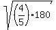 sqrt%28%284%2F5%29%2A180%29