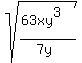 sqrt%28%2863xy%5E3%29%2F%287y%29%29