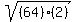 sqrt%28%2864%29%2A%282%29%29