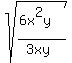 sqrt%28%286x%5E2y%29%2F%283xy%29%29