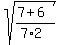sqrt%28%287%2B6%29%2F%287%2A2%29%29