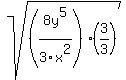sqrt%28%288y%5E5%2F3x%5E2%29%283%2F3%29%29