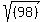 sqrt%28%2898%29%29