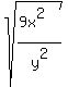 sqrt%28%289x%5E2%29%2Fy%5E2%29%29
