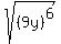 sqrt%28%289y%29%5E6%29