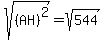 sqrt%28%28AH%29%5E2%29+=+sqrt%28544%29