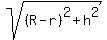 sqrt%28%28R-r%29%5E2+%2B+h%5E2%29