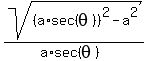 sqrt%28%28a%2Asec%28theta%29%29%5E2-a%5E2%29%2F%28a%2Asec%28theta%29%29
