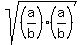 sqrt%28%28a%2Fb%29%2A%28a%2Fb%29%29