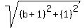 sqrt%28%28b%2B1%29%5E2%2B%281%29%5E2%29