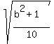 sqrt%28%28b%5E2%2B1%29%2F10%29