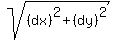 sqrt%28%28dx%29%5E2+%2B+%28dy%29%5E2%29