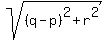sqrt%28%28q-p%29%5E2%2Br%5E2%29