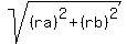 sqrt%28%28ra%29%5E2%2B%28rb%29%5E2%29
