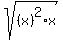 sqrt%28%28x%29%5E2%2Ax%29