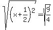 sqrt%28%28x%2B1%2F2%29%5E2%29=sqrt%289%2F4%29
