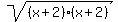 sqrt%28%28x%2B2%29%28x%2B2%29%29%29