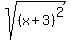 sqrt%28%28x%2B3%29%5E2%29