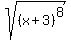 sqrt%28%28x%2B3%29%5E8%29