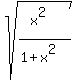 sqrt%28%28x%5E2%29%2F%281%2Bx%5E2%29%29